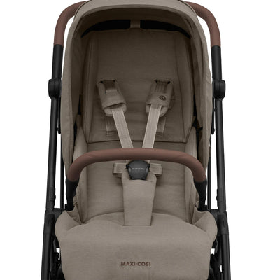 Carrinho de Bebê Maxi-Cosi Leona² Twillic Truffle - Cinto Com Fivela Magnética